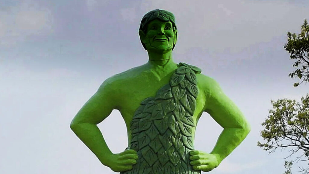 Jolly Green Giant Statue in Blue Earth, MN