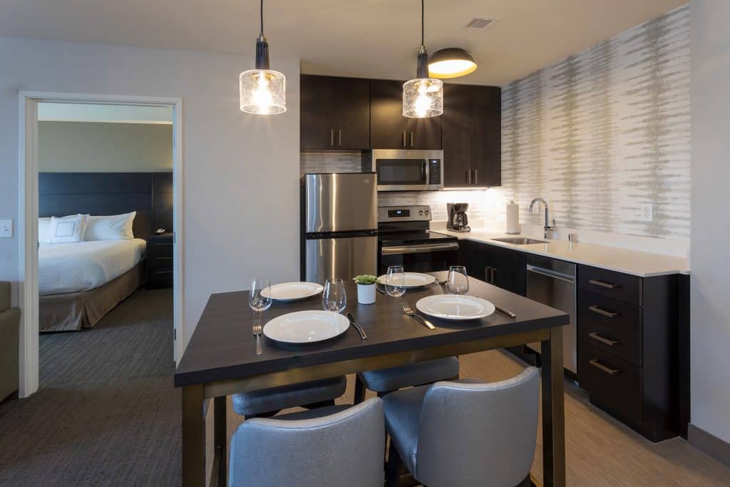 Residence Inn Arbor Lakes Maple Grove Suite Kitchen